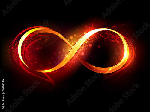 fire symbol of infinity photo