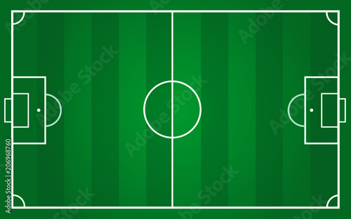 vector of football pitch template