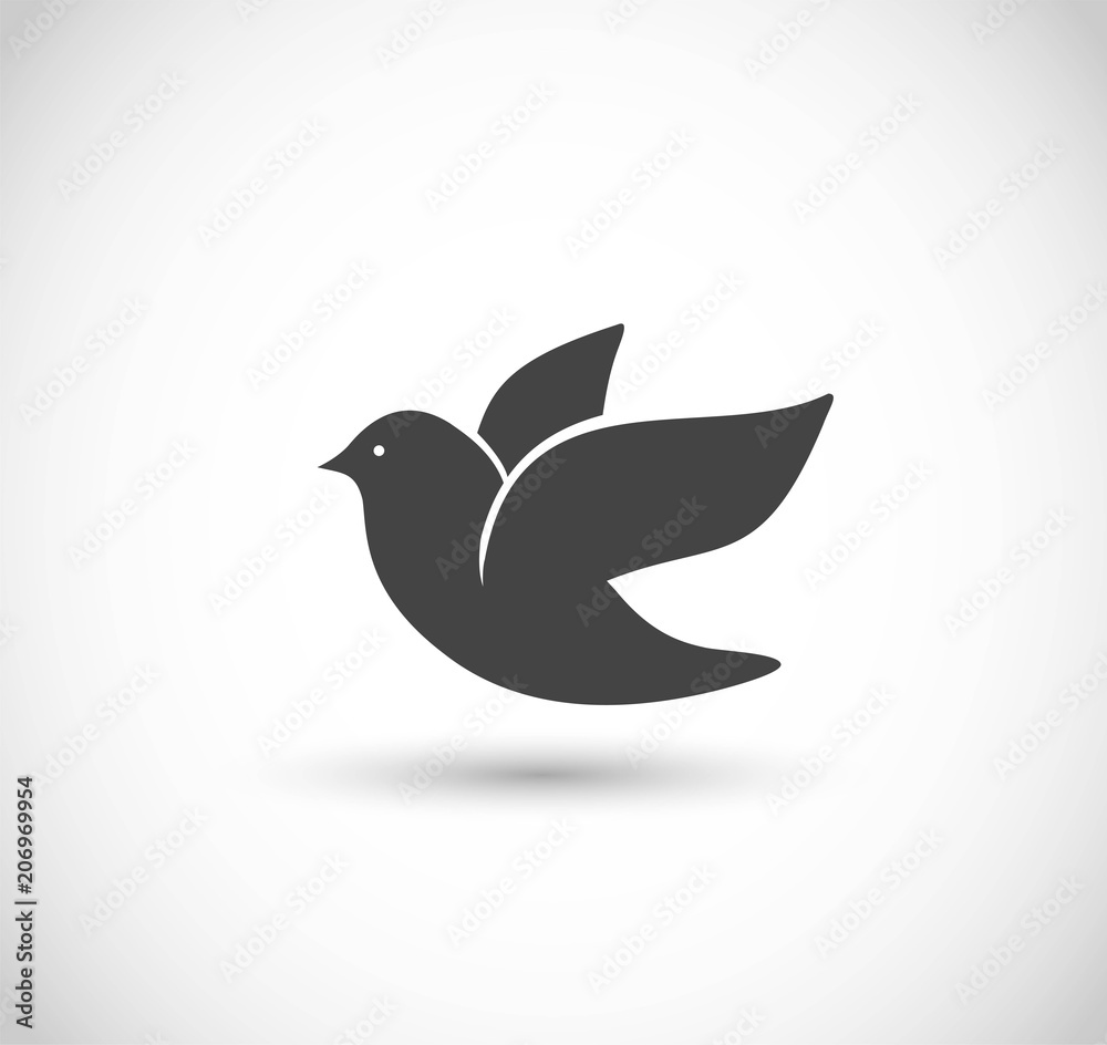 Dove icon vector Dove icon vector