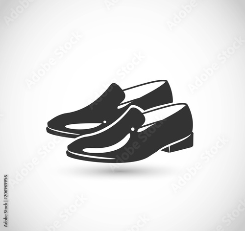 Retro shoes icon vector