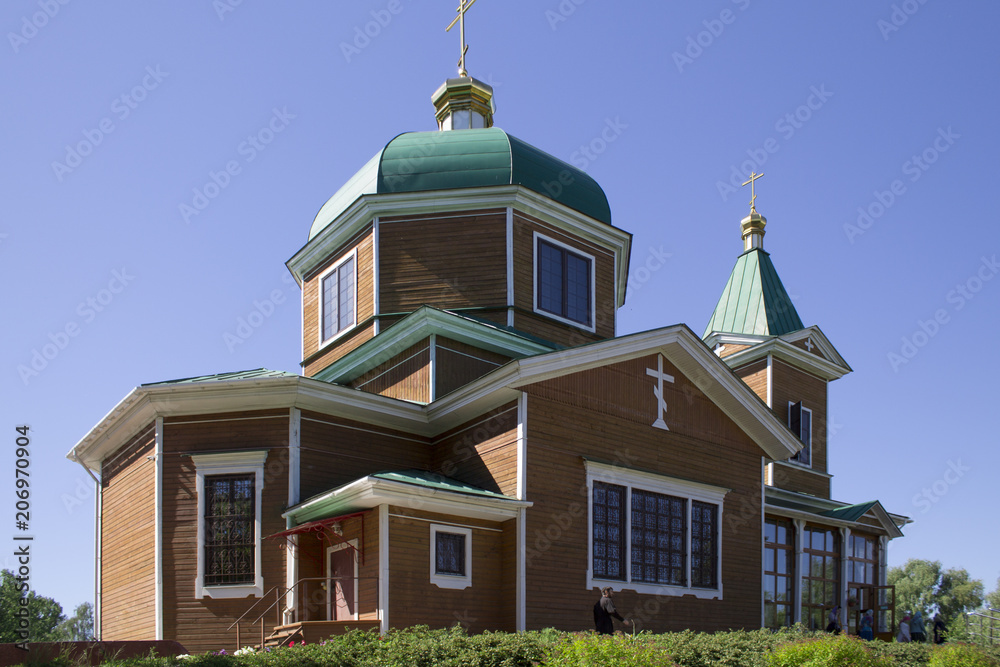Orthodox church on a background of nature, church, cathedral Orthodox church on a background of nature, church, cathedral