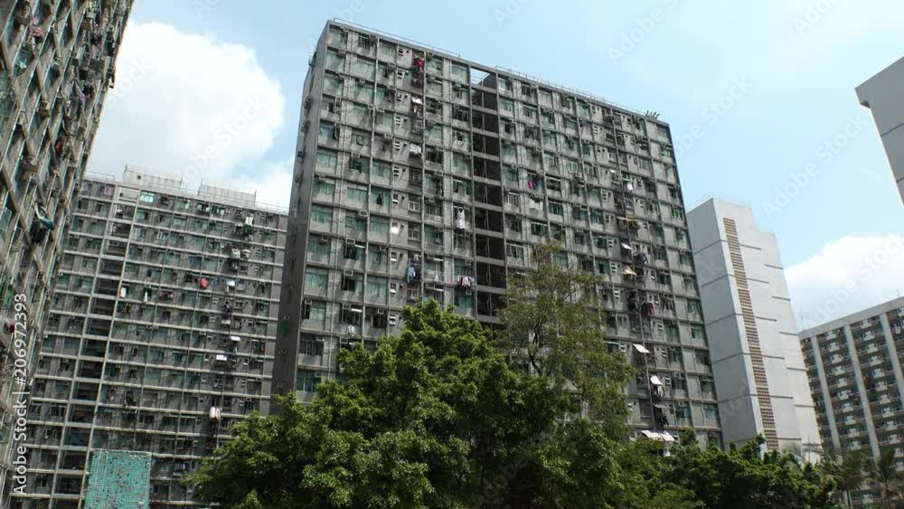 HONG KONG - CIRCA APRIL 2018 : Scenery of RESIDENTIAL APARTMENT at LOK FU area. HONG KONG - CIRCA APRIL 2018 : Scenery of RESIDENTIAL APARTMENT at LOK FU area.