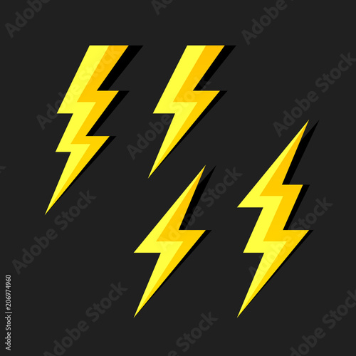 Lightning symbols