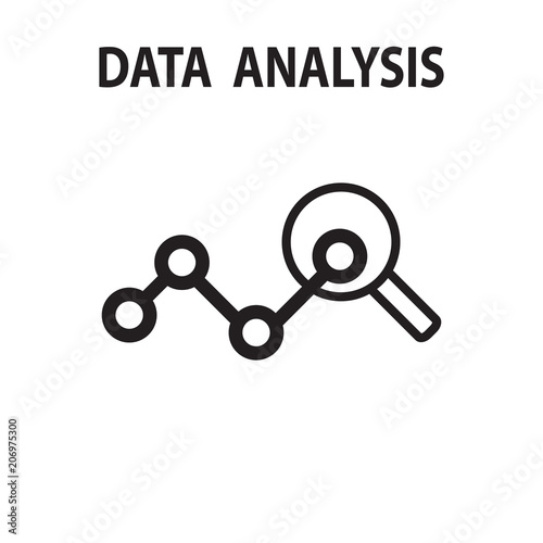 Analysis chart data growth increase line seo icon vector illustration.