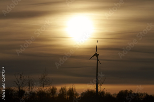 windrad, sonne, diesig, windenergie, energie