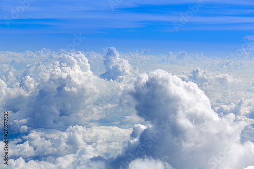 Fototapeta Naklejka Na Ścianę i Meble -  Cumulus sea of clouds view from aerial view