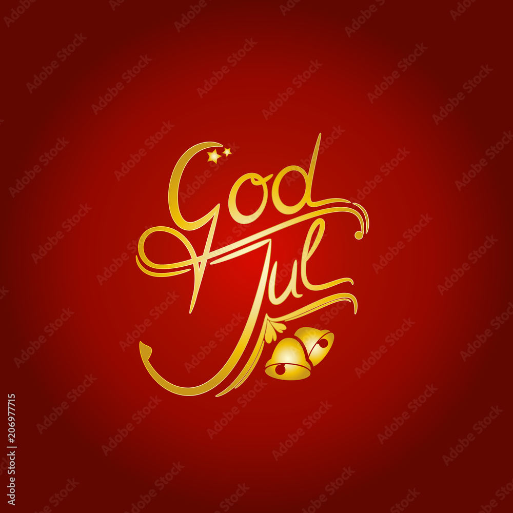 God Jul, Golden Scandinavian words Merry Christmas