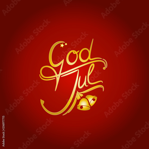 God Jul, Golden Scandinavian words Merry Christmas
