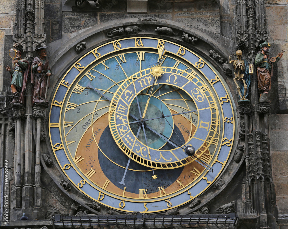 Prague Astronomical Clock In the clock face there are also the z