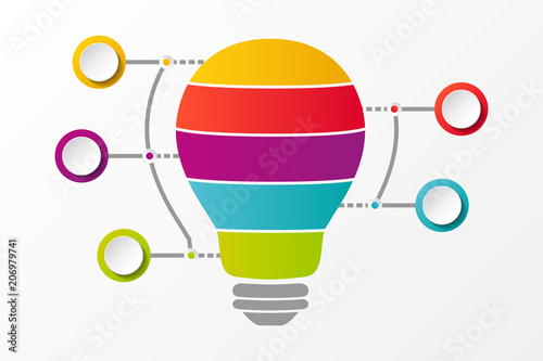 Infographic. Business idea - empty layout. Vector.