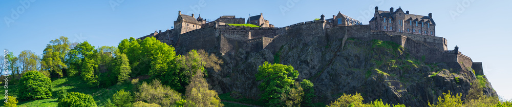 Panorama der Burg von Edinburgh/Schottland