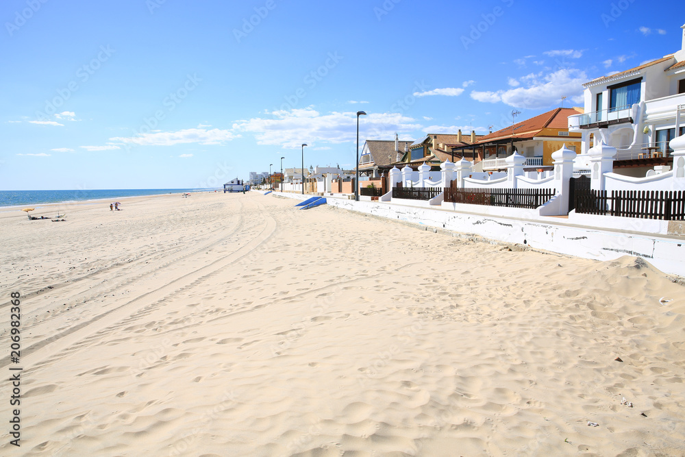 Beautiful beach in Costa de la Luz, Matalascanas, Atlantic Coast, Spain