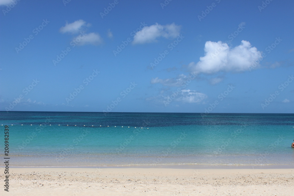 Mare di Antigua dal terrazzo