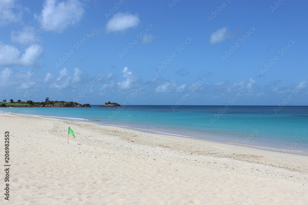 Mare di Antigua dal terrazzo