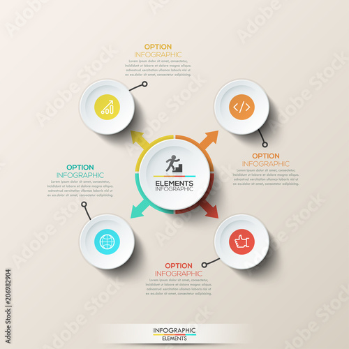 Modern infographic design template
