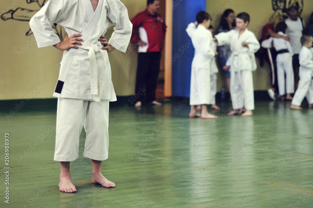 Kids of karate. Training and exam in karate. Kids of karate. Training and exam in karate.