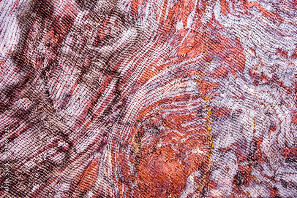 Naklejka premium Sandstone pattern, geological texture in Petra