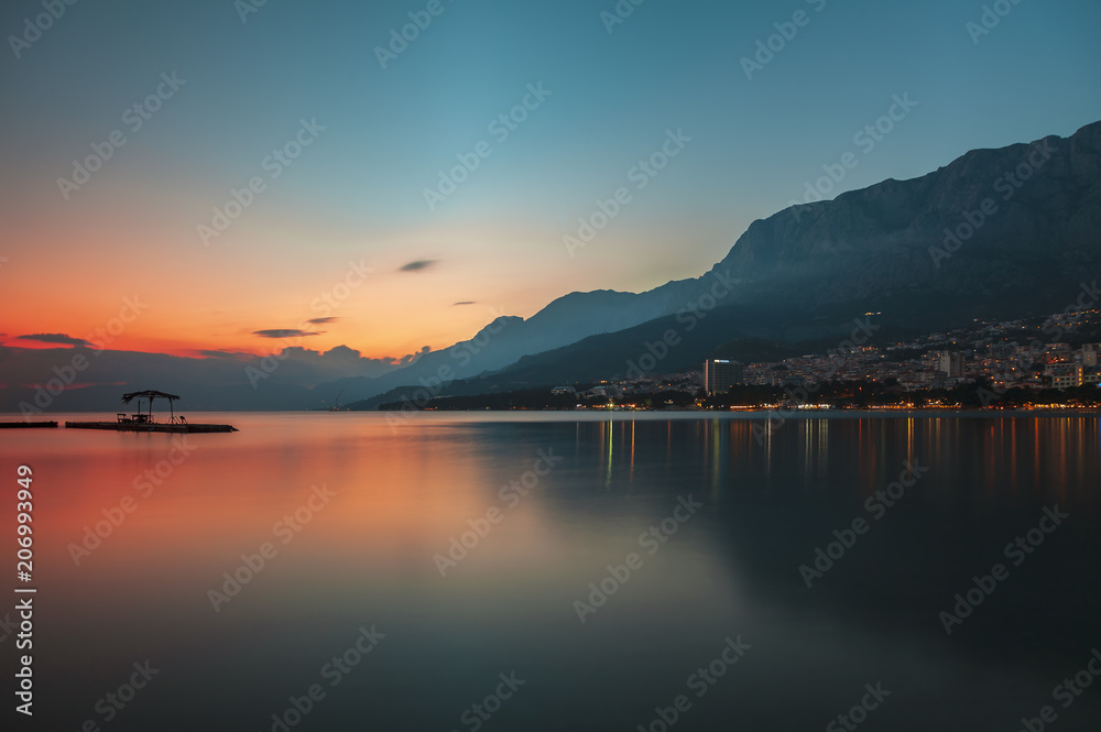Sunset Makarska Croatia