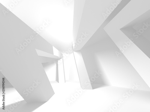 Abstract Modern White Architecture Background