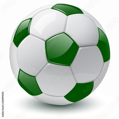 soccer ball 3D vector illustration