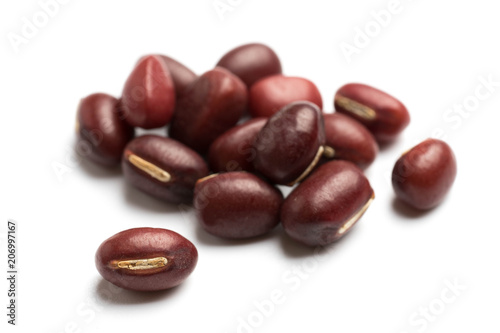 red bean isolated on white