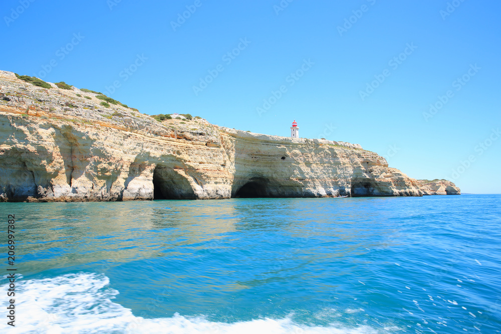 Beautiful coast in west Algarve, Portugal Beautiful coast in west Algarve, Portugal
