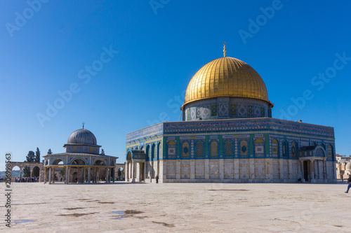 View of Dome of the rock in Temple Mount, Jerusalem, Israel