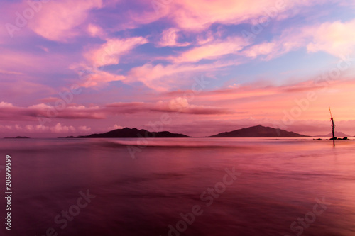 Pink horizon at sundown © Grietje