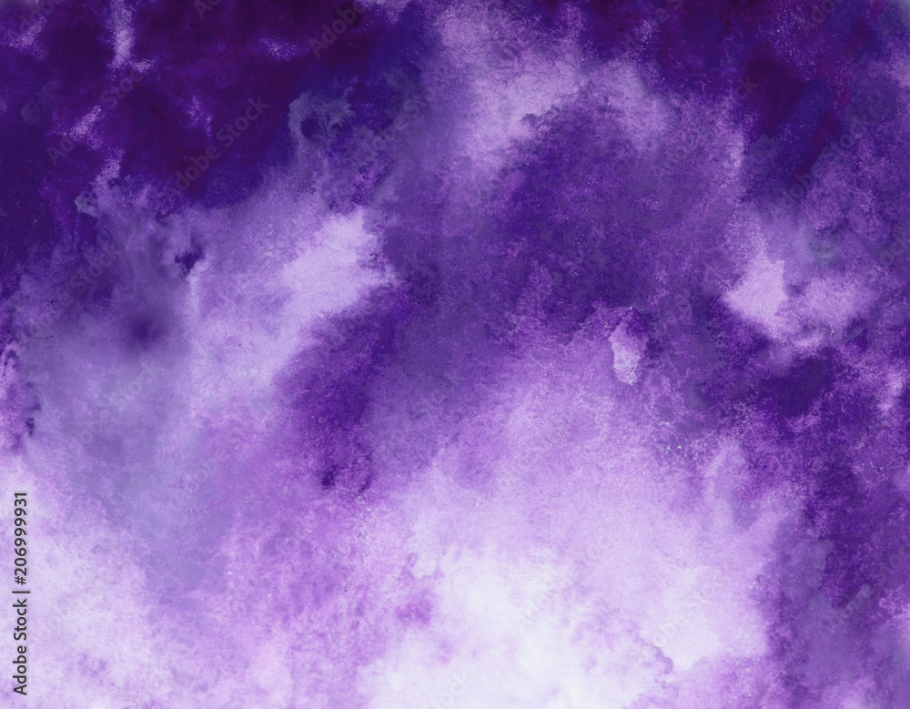 abstract violet watercolor splash stroke background