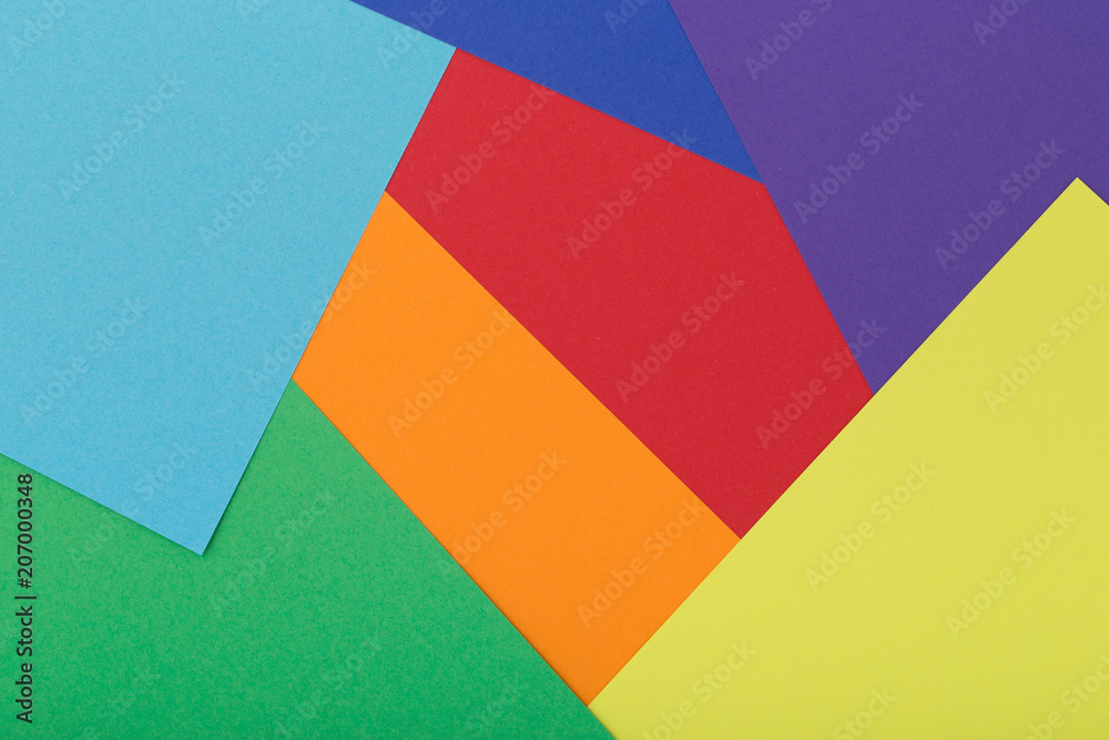 Multicolor background from a cardboard of different colors