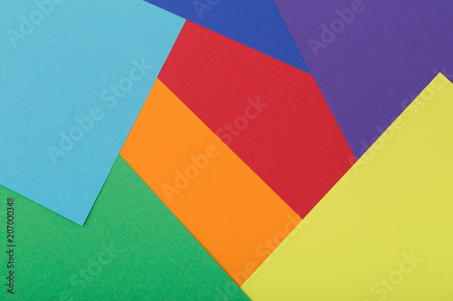 Multicolor background from a cardboard of different colors