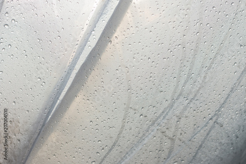 Wallpaper Mural Water droplets on transparent material. Torontodigital.ca