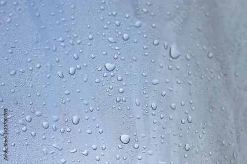 Wallpaper Mural Water droplets on transparent material. Torontodigital.ca