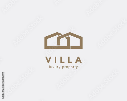 Simple line house symbol