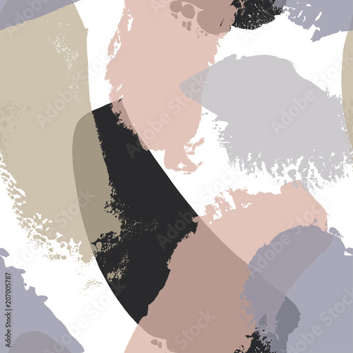 Brush strokes seamless pattern