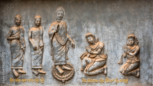 Buddha und seine Anhänger