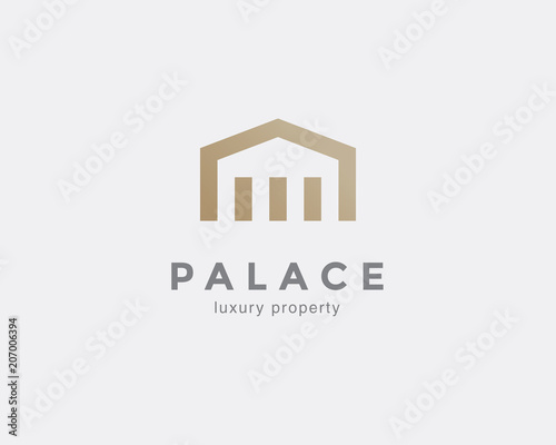 Simple line house symbol
