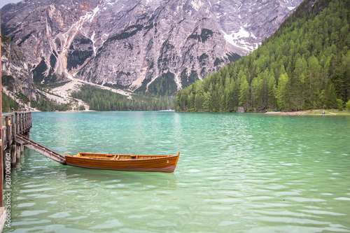 Lake Braies in Dolomites, Italy © robertdering