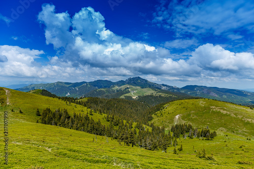 Hiking trail in Ciucas Mountains