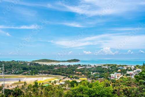 Samui island cityscape view © jeafish