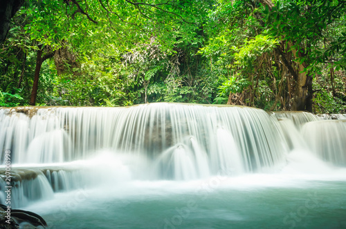 Erawan waterfall located Kanchanaburi Province, Thailand