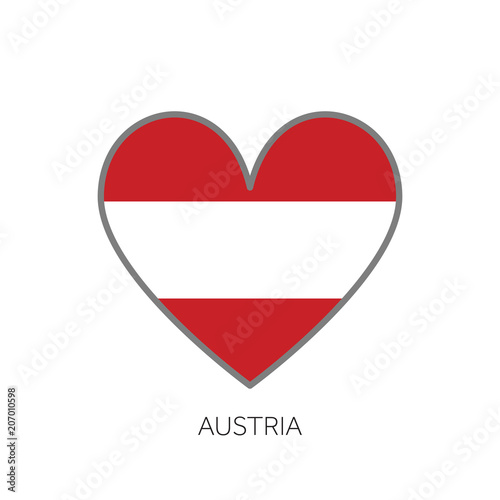 Austria flag romance love heart shaped vector icon Free Download Austria flag romance love heart shaped vector icon - GFXLoad