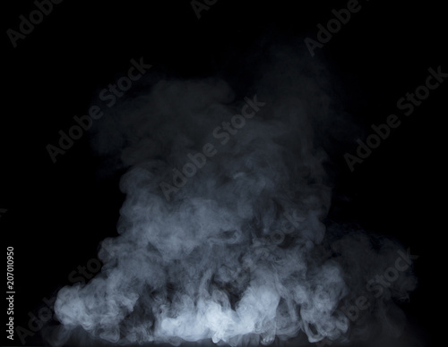 Smoke on Black background photo