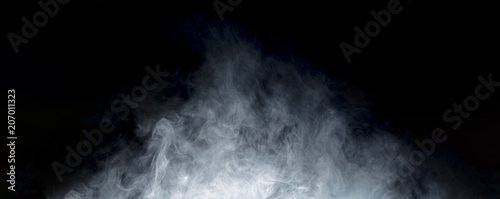 Smoke on Black background photo
