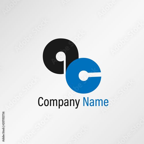 Initial Letter AC Logo Template Vector Design