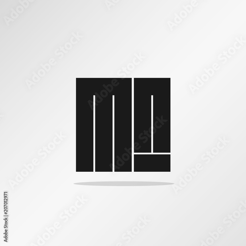 Initial Letter MN Logo Template Vector Design