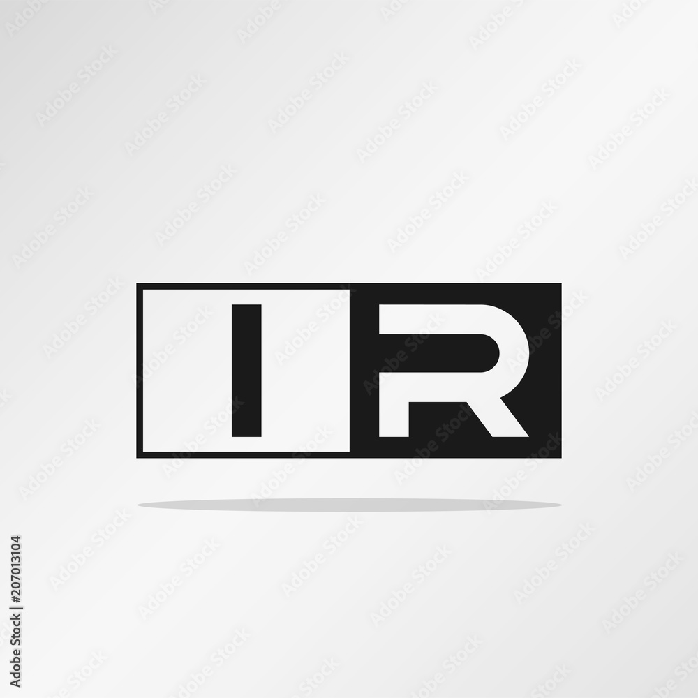Initial Letter IR Logo Template Vector Design Initial Letter IR Logo Template Vector Design