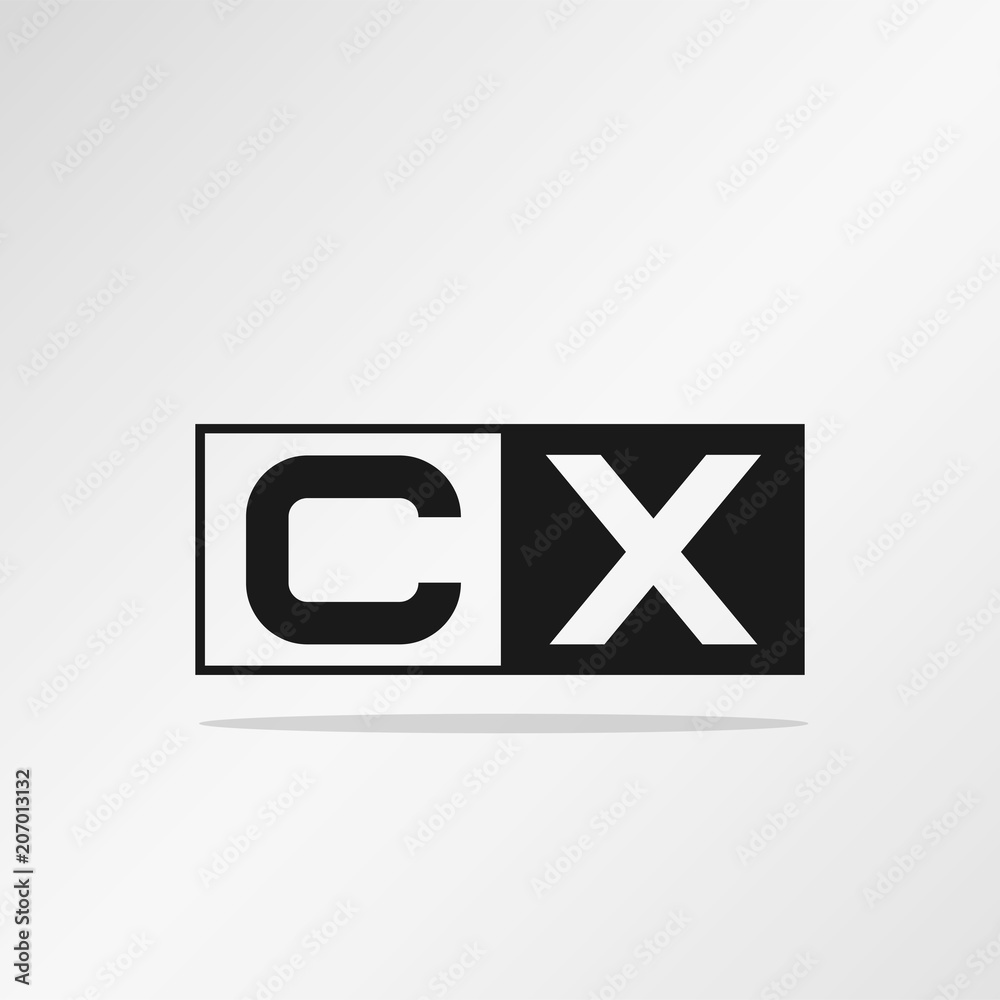 Initial Letter CX Logo Template Vector Design Initial Letter CX Logo Template Vector Design