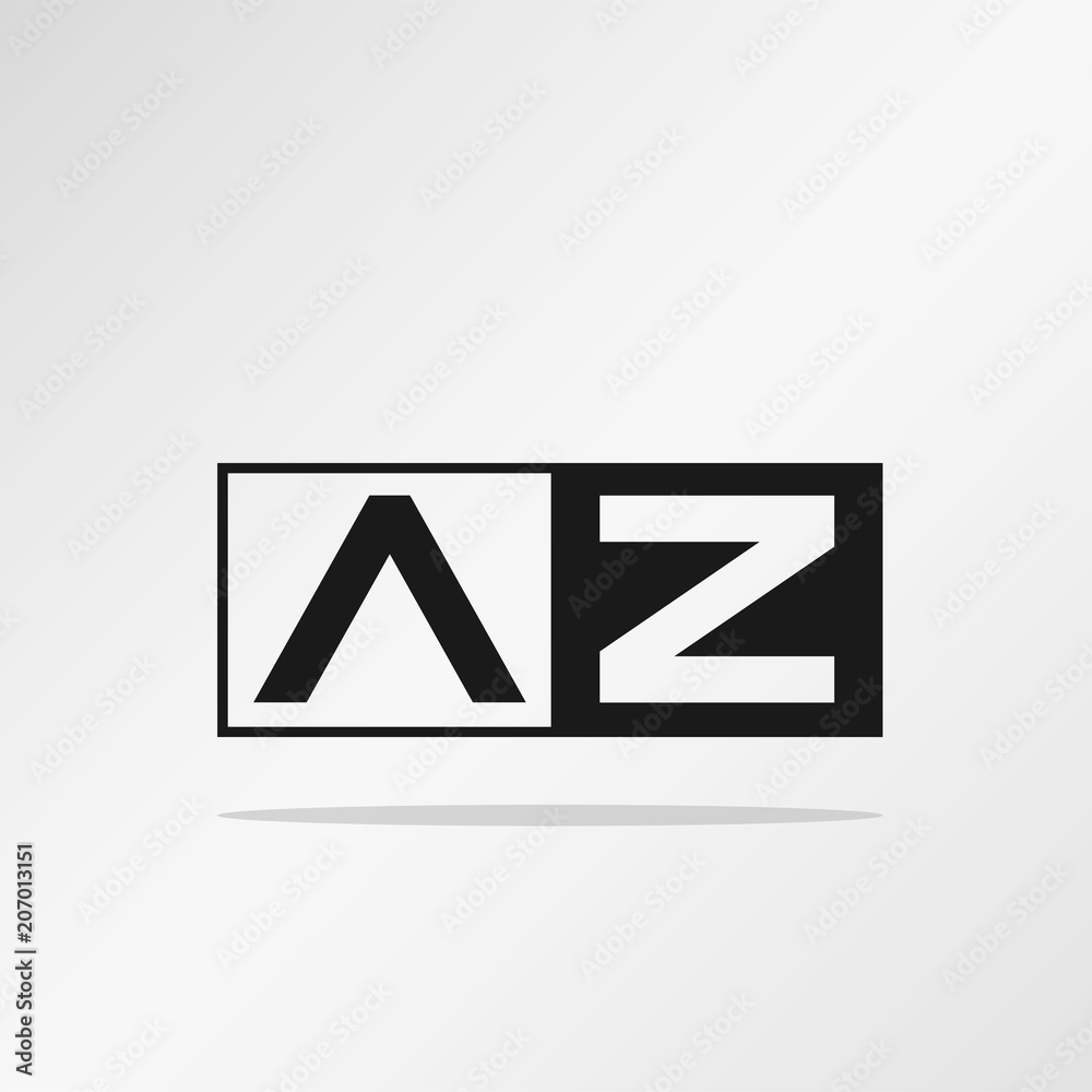 Initial Letter AZ Logo Template Vector Design Initial Letter AZ Logo Template Vector Design
