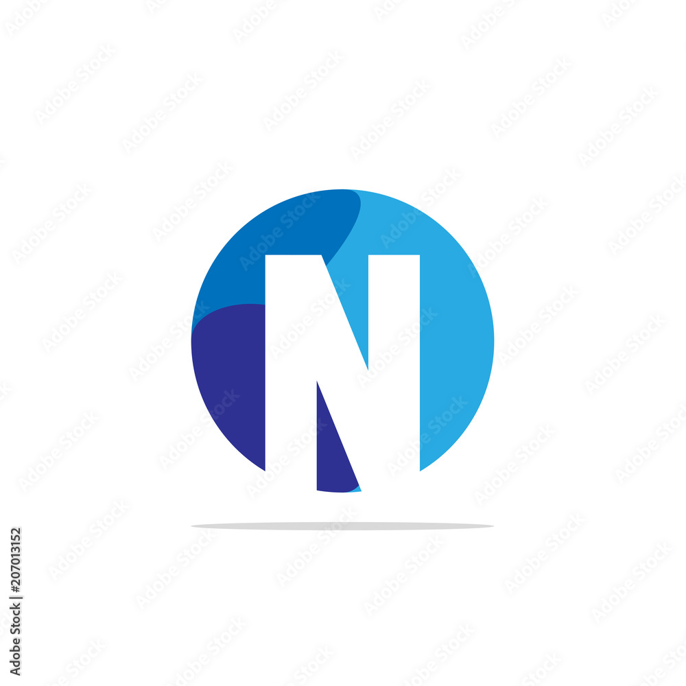 Initial Letter N Logo Template Vector Design Initial Letter N Logo Template Vector Design